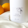 Scented candle, sweet summer scent, orange blossom
