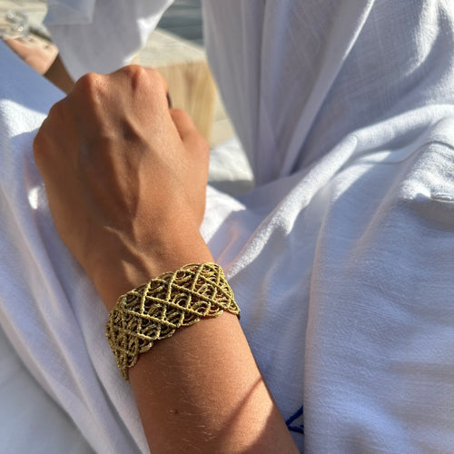 Bracelet tressé manchette