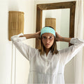 Twiggy sweet blue evening scarf