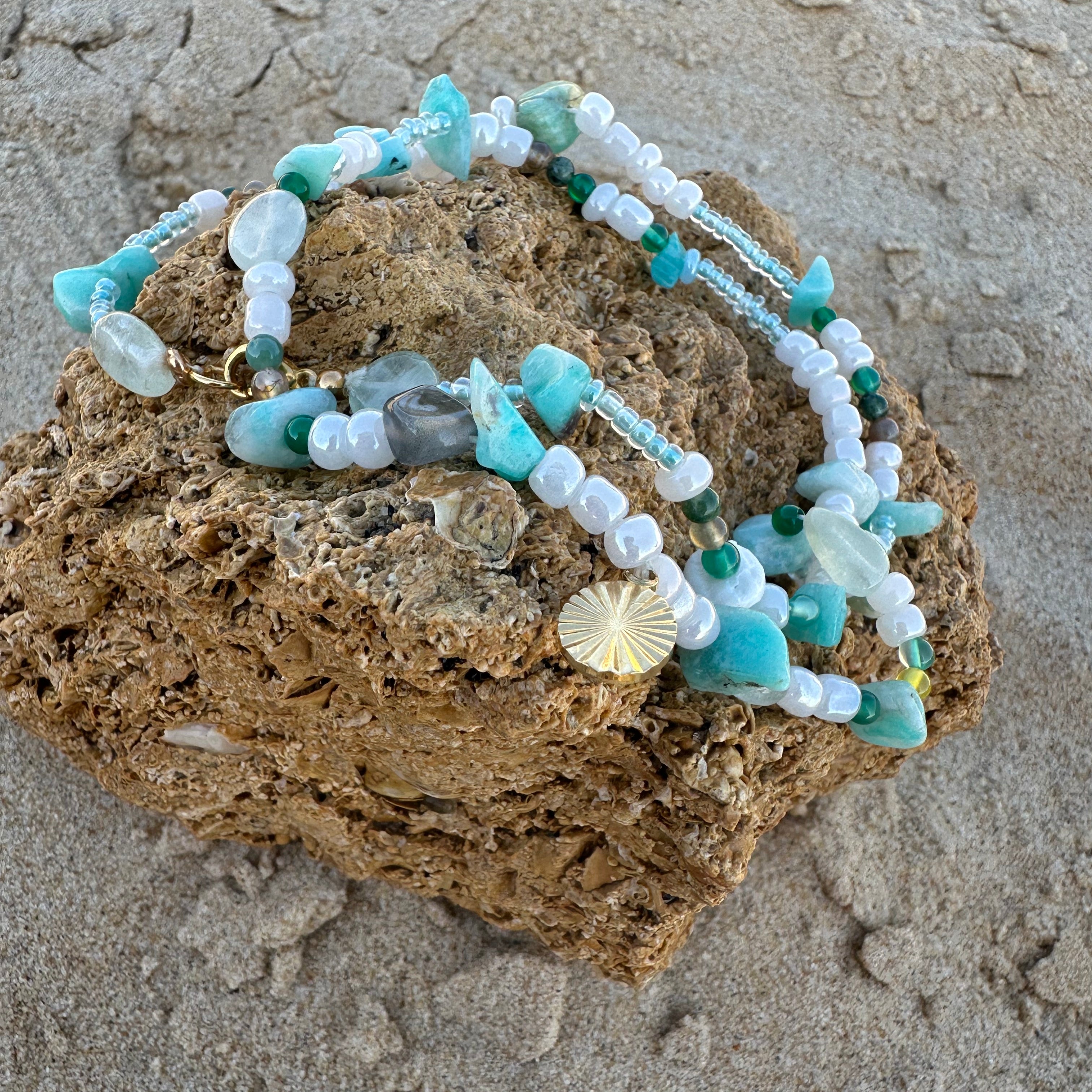 Collier coloré Dauphin bleu