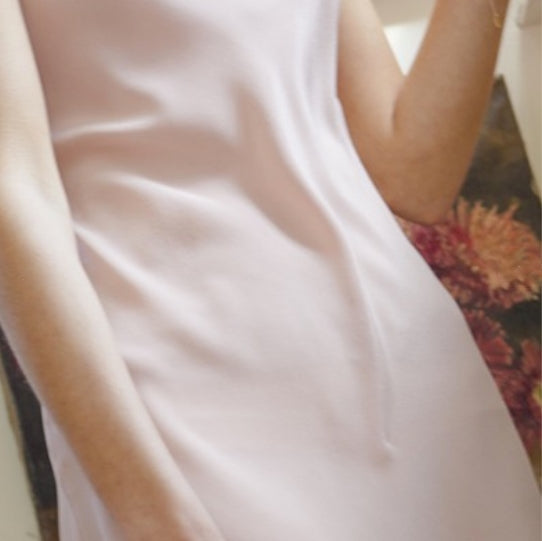 Matte silk slip dress
