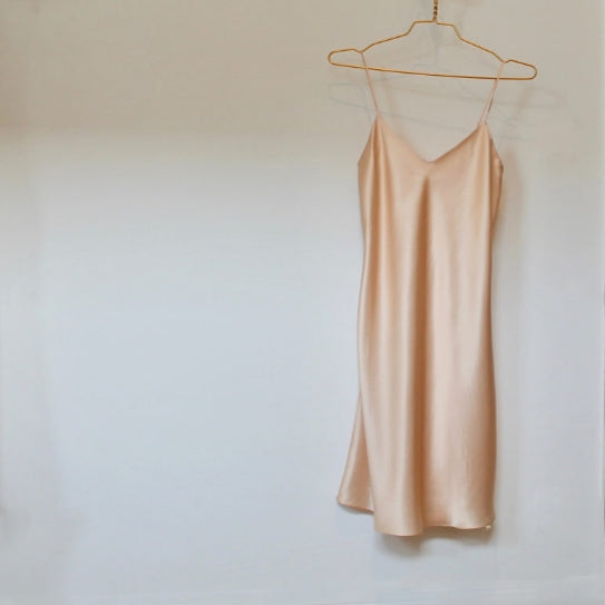 Satin silk slip dresses