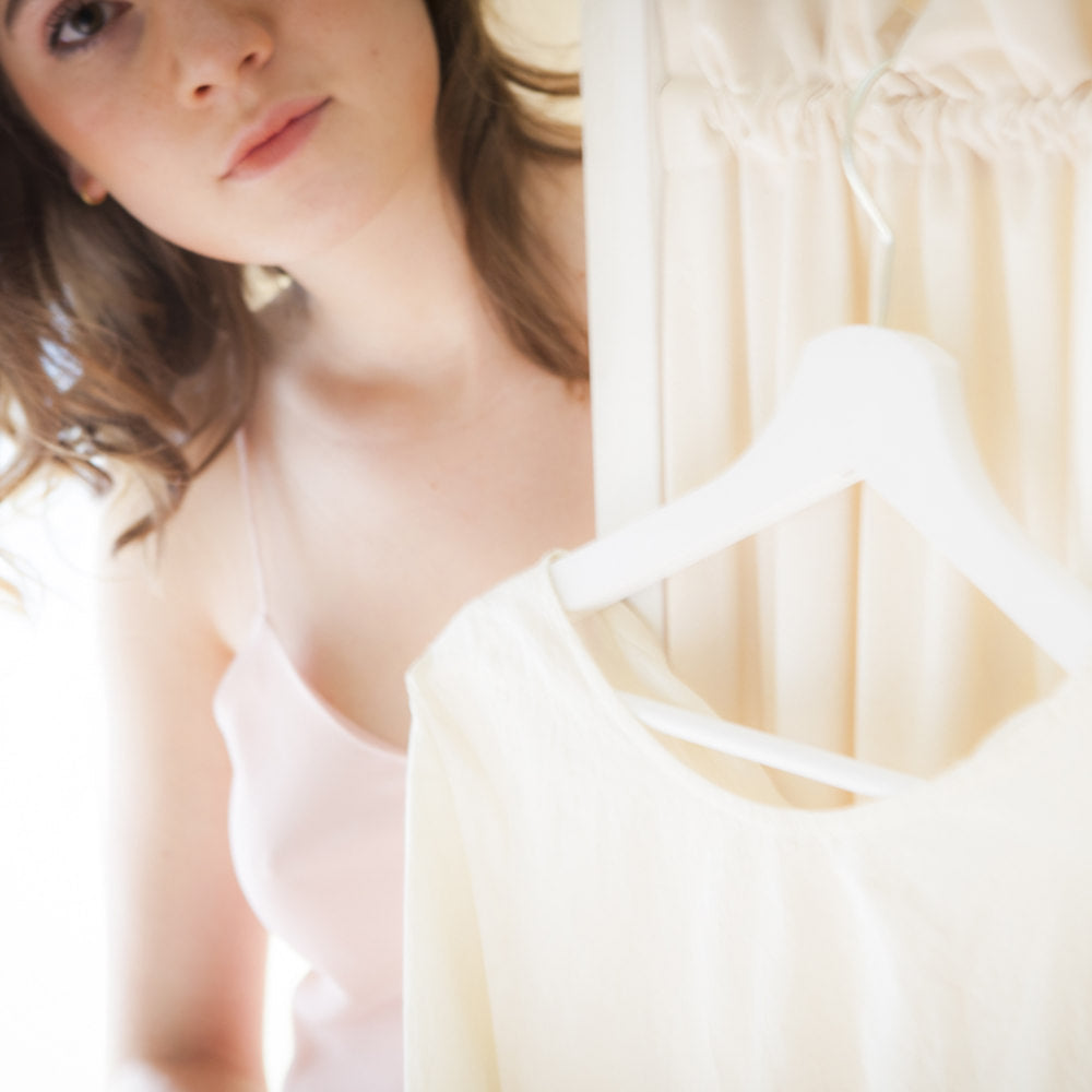 Matte silk slip dress