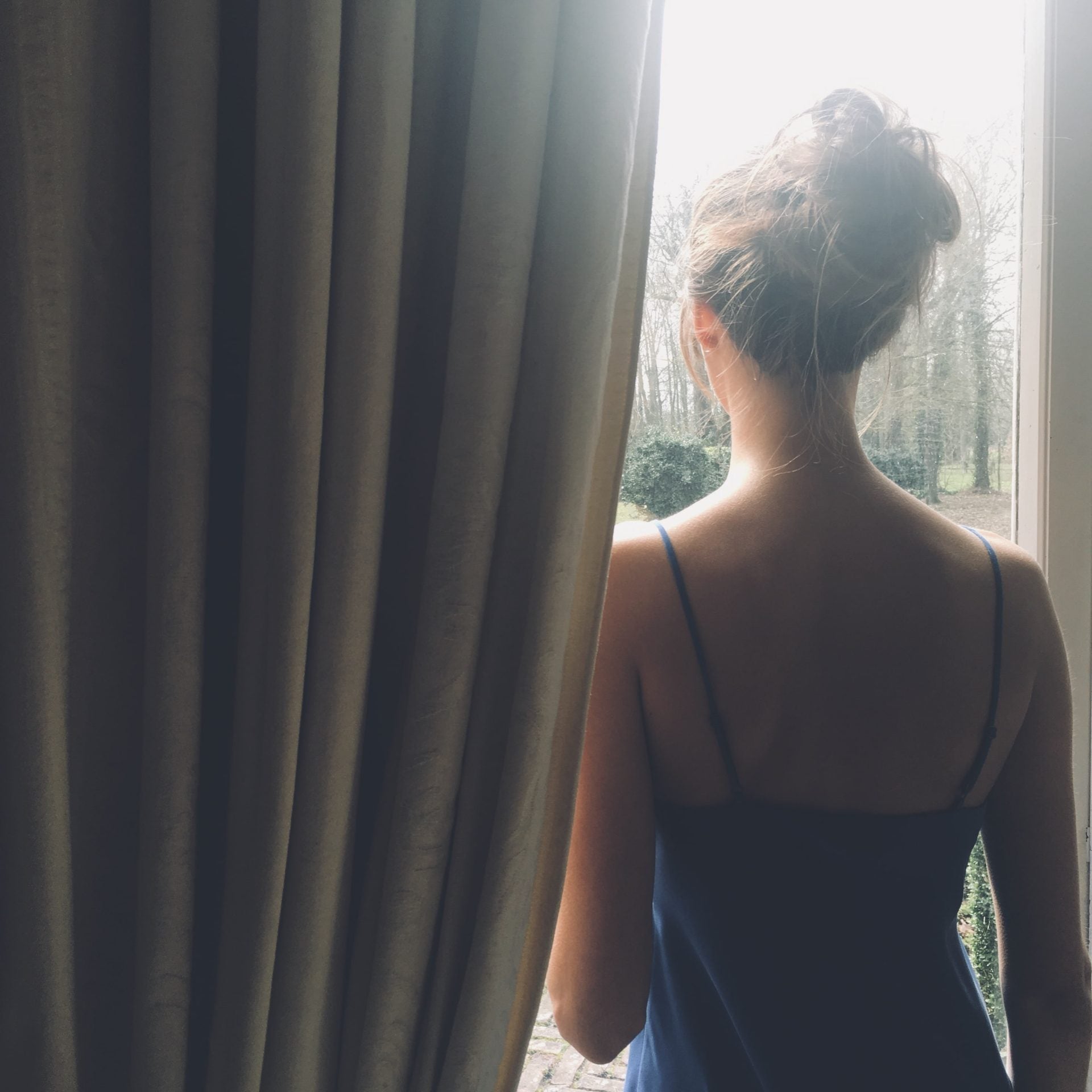 Matte silk slip dress