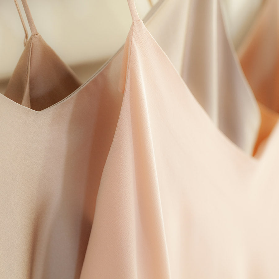 Matte silk slip dress