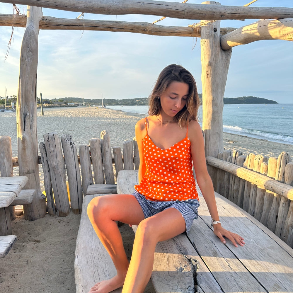 Twiggy silk top