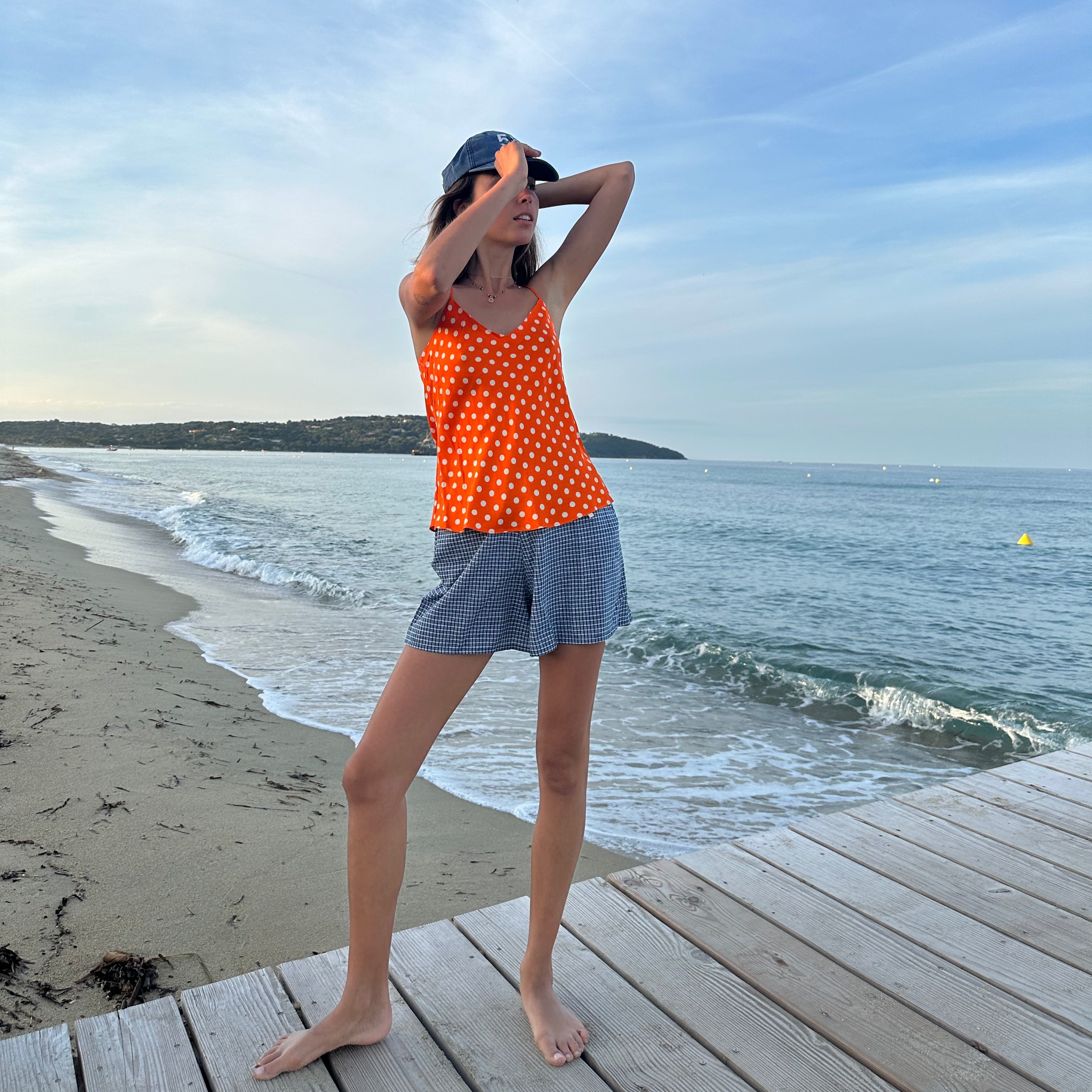 Twiggy silk top
