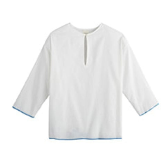 Blue line cotton tunic
