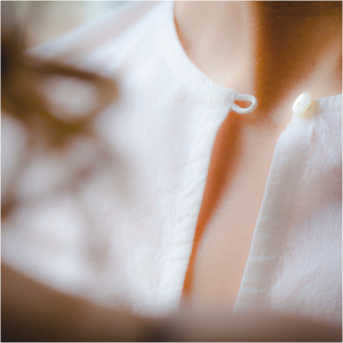 Blue line cotton tunic