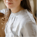 light grey silk tunic