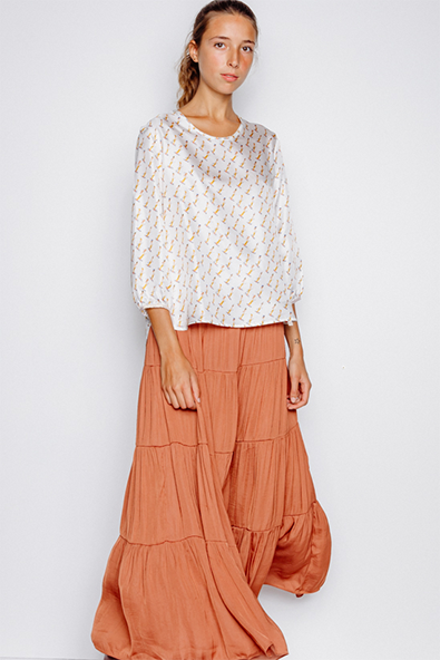 High-season silk tunic