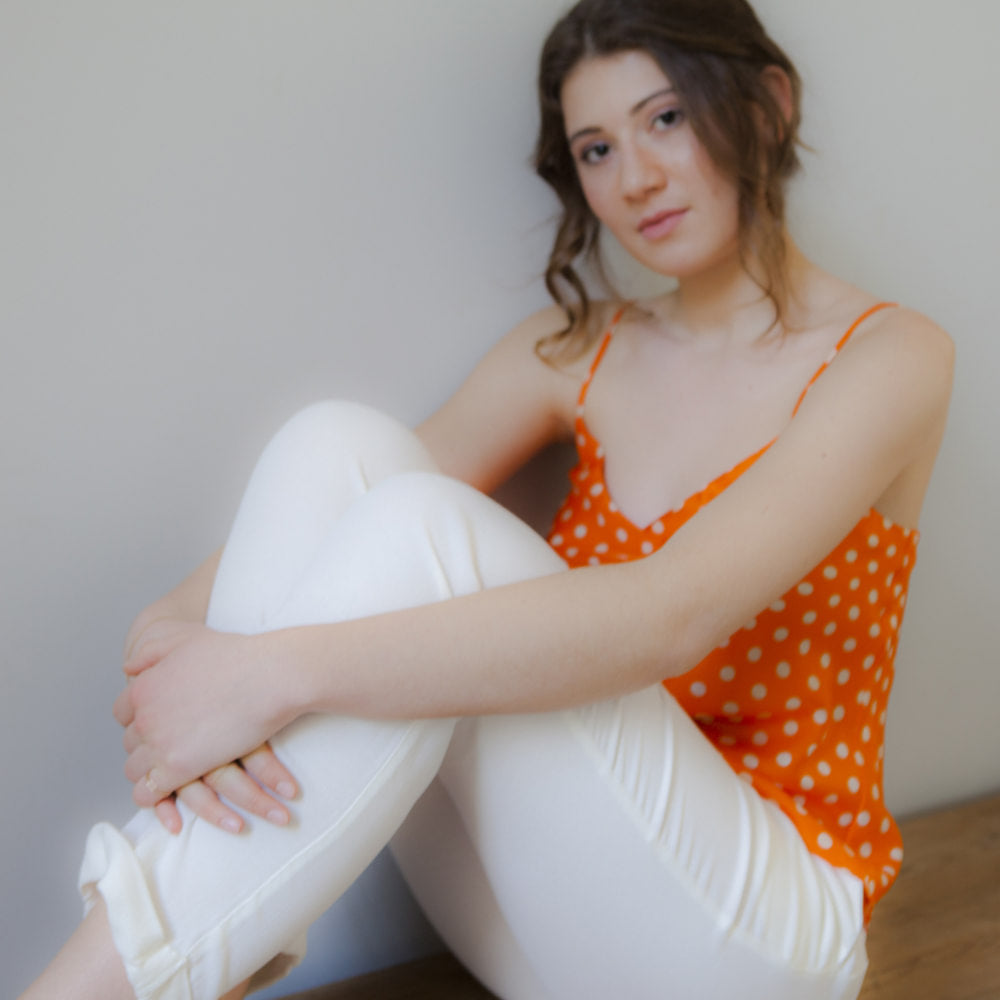 Twiggy silk top
