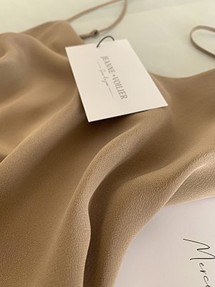 Matte silk slip dress