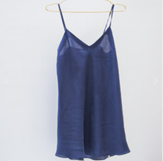 Matte silk slip dress