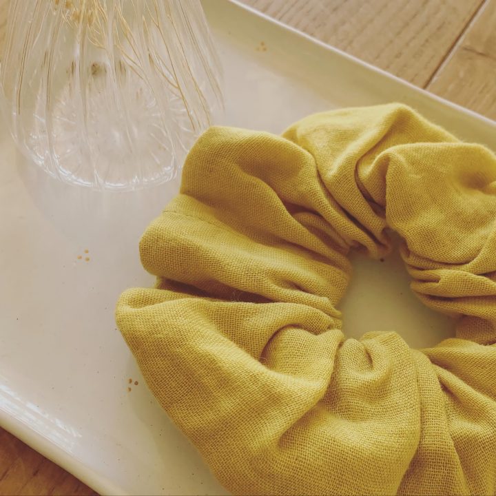 scrunchie made from certified organic cotton