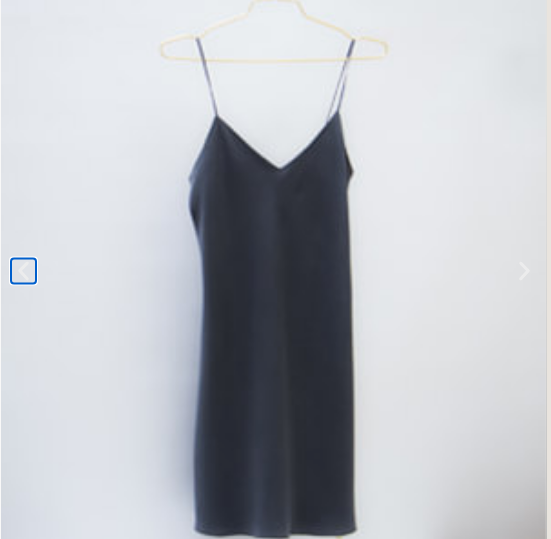 Matte silk slip dress