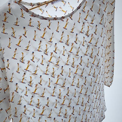 High-season silk tunic